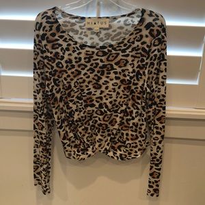 Leopard print blouse